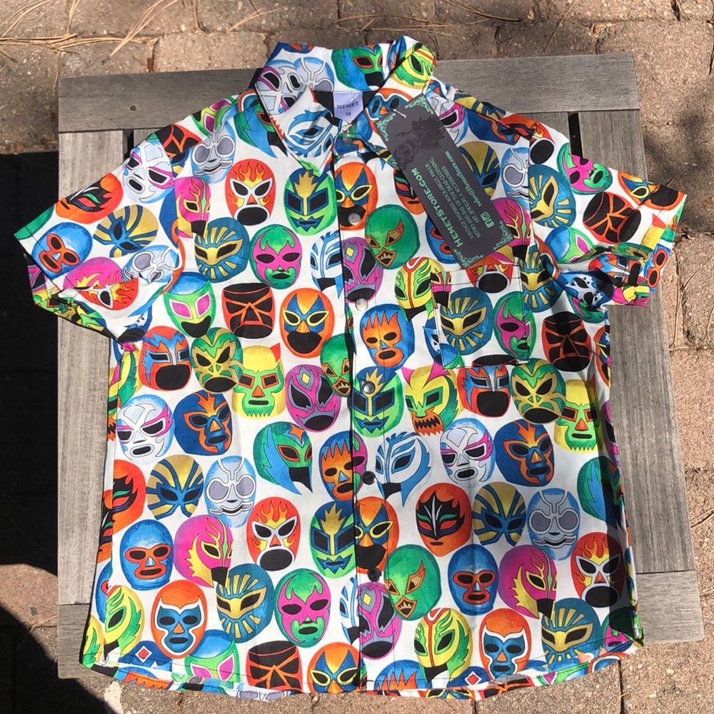 NWT Hemet boys button down size 10